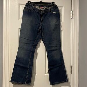 Liz Lange Flare Blue Jeans with Wide Leg